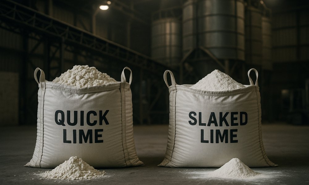 Quicklime and slaked lime