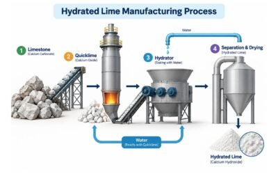 Hydrated lime Manufacturing process